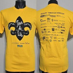 NWT Vintage 2008 Tour de Lis Cycling T Shirt Shell Logo Tee Top